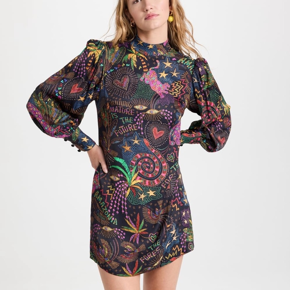 Colorful Patterned Women's Dress